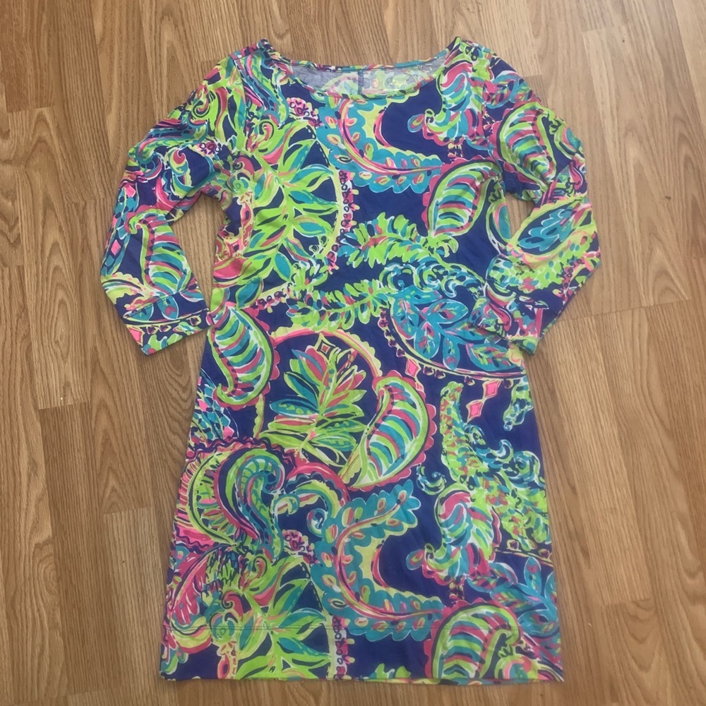 Lilly Pulitzer Pima cotton foral dress size small